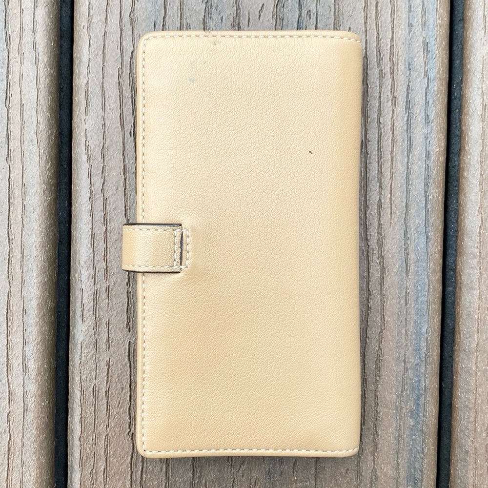 Coach Factory Slim Tan Leather Wallet - Picture 2 of 6